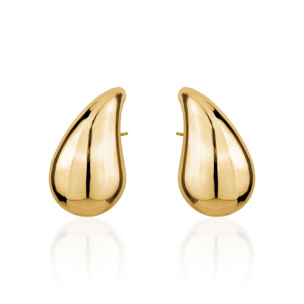 18K Gold Plated Teardrop Earrings