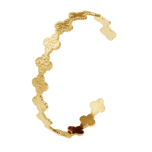 18k Gold Plated Four Leaf Bracelet