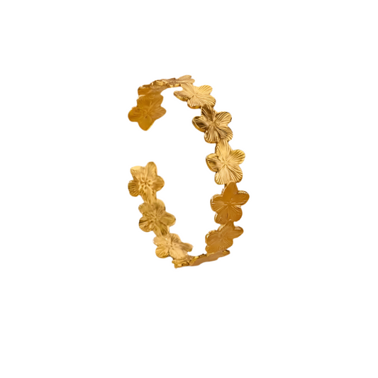 Flower 18K Gold Plated Bracelet