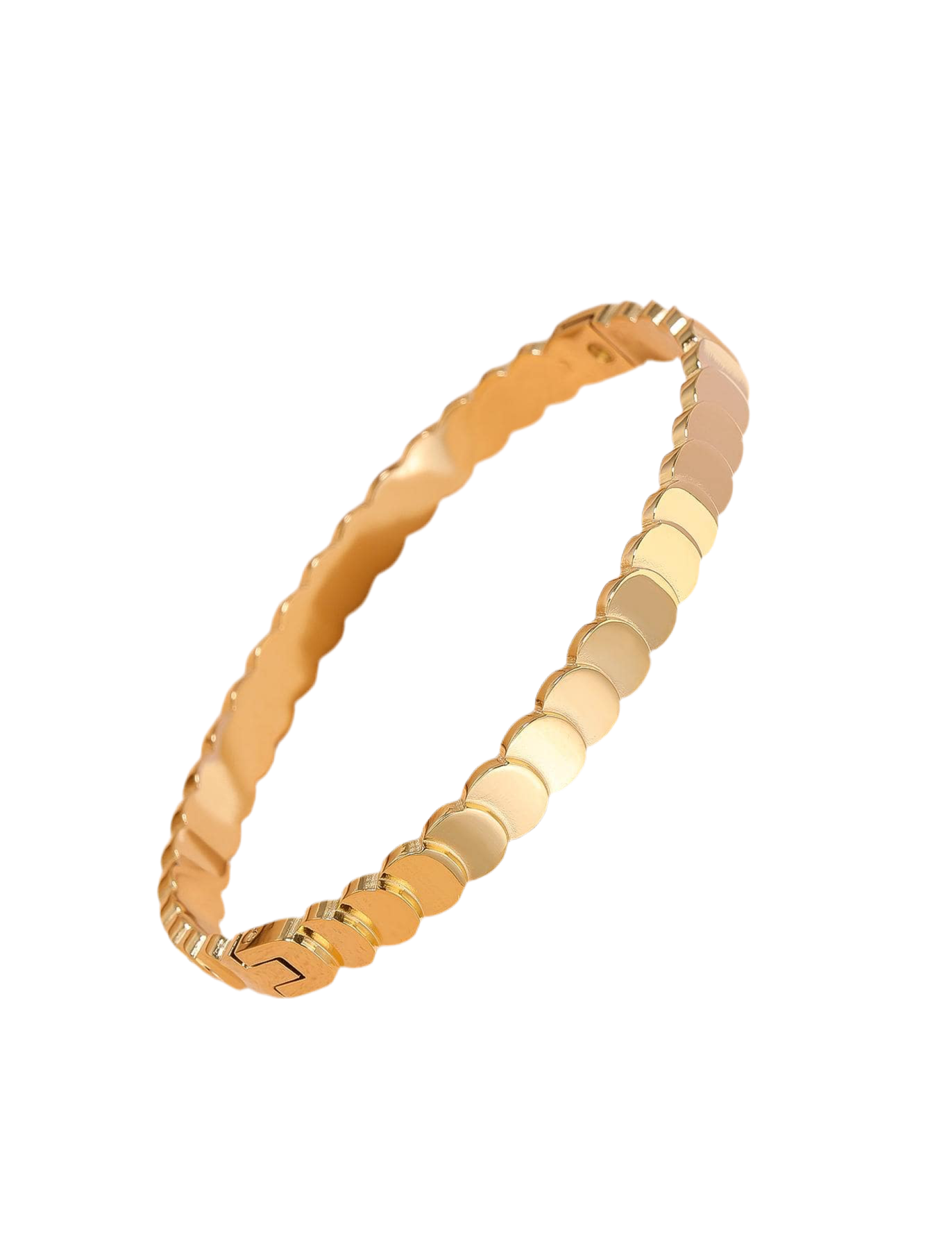 Round Ban 18K Gold Plated Bracelet