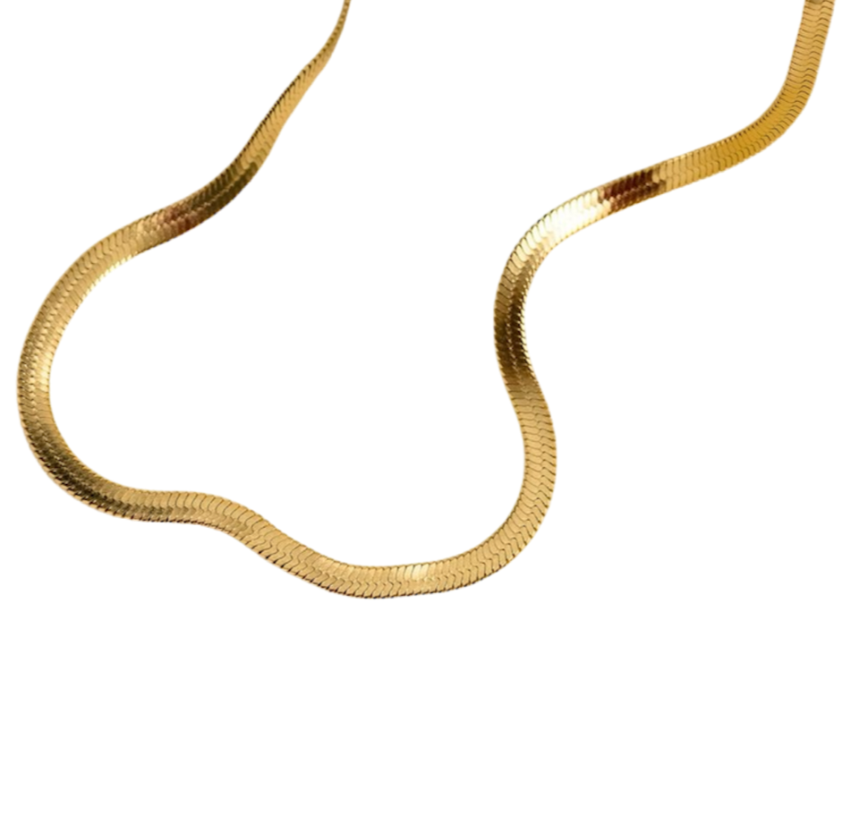 18k Gold Plated Snake Chain Necklace