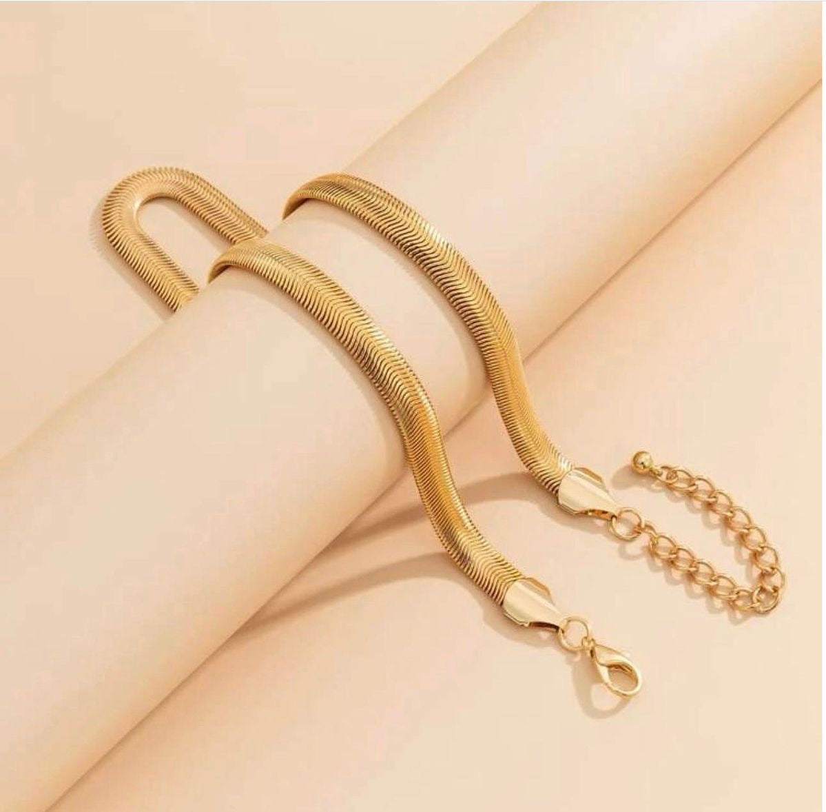 18K gold plated Snake Chain Anklet