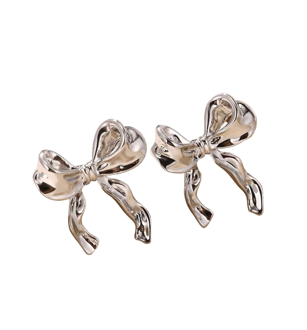 18k Gold Plated Bow Earrings