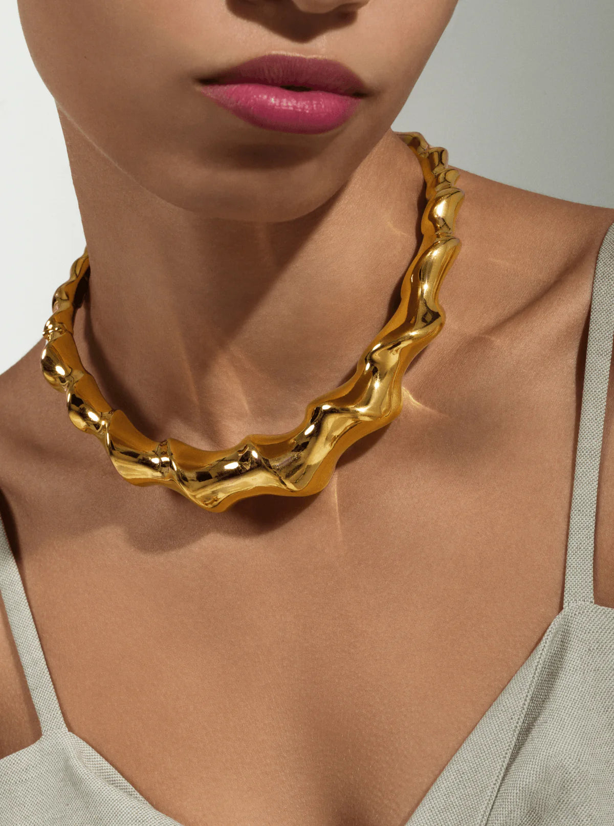 18k Gold Plated Faun Choker