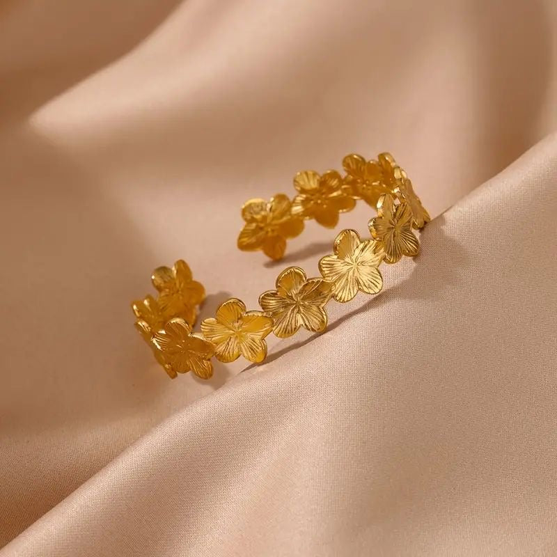 Flower 18K Gold Plated Bracelet